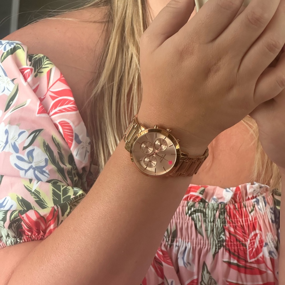 Kate Spade Rose Gold Chronograph Watch - Picture 7 of 10